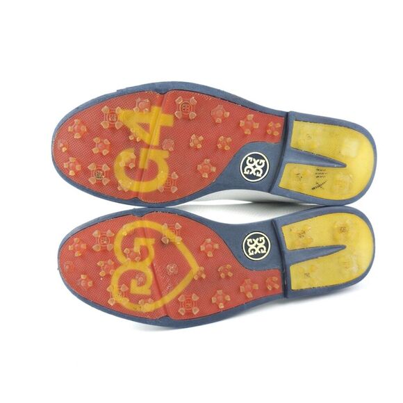 G/FORE Gallivanter Stud Cap Toe Spikeless Golf Shoes White Leather Black 8.5 - Picture 10 of 10